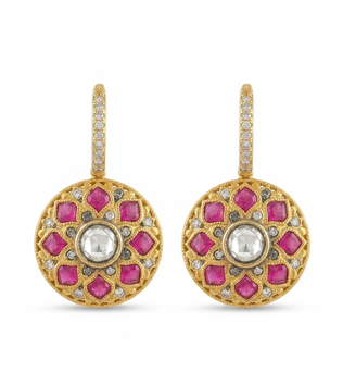 Ruby Mandala Drops