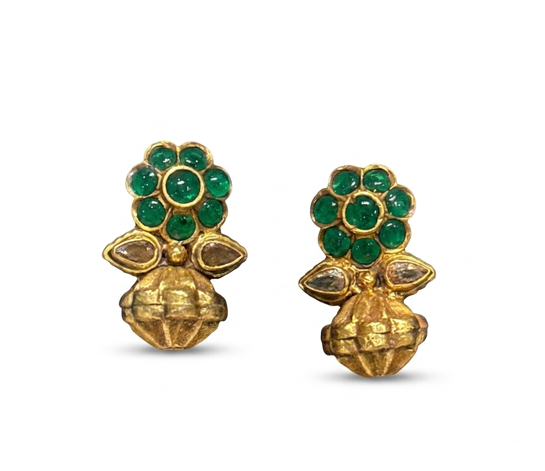 Noor-Emerald Jhumki