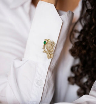 Noor - 925 Silver Brooch