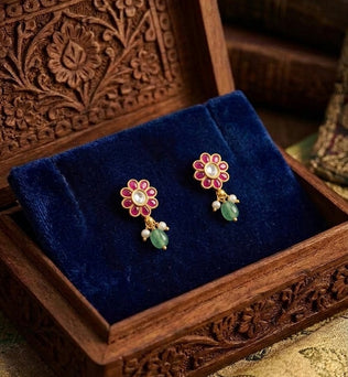 Floral Drop Earrings