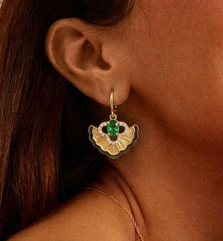 The Emerald Bloom Earrings