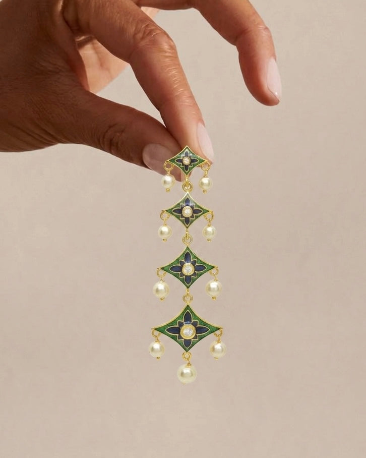 The Aqua Elan Earrings