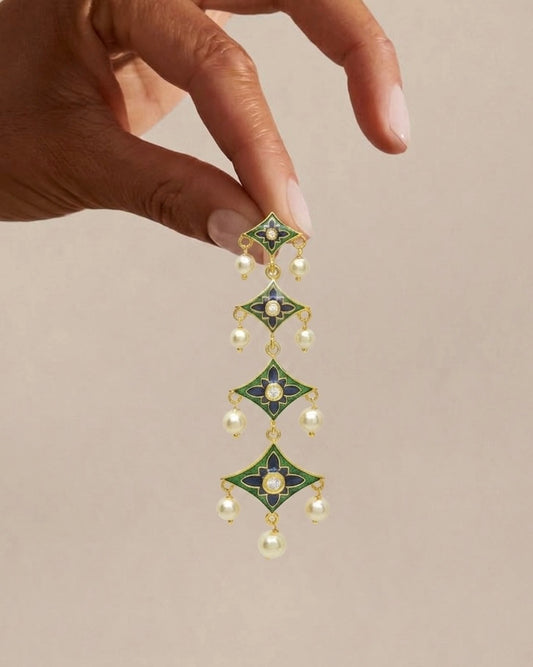 The Aqua Elan Earrings