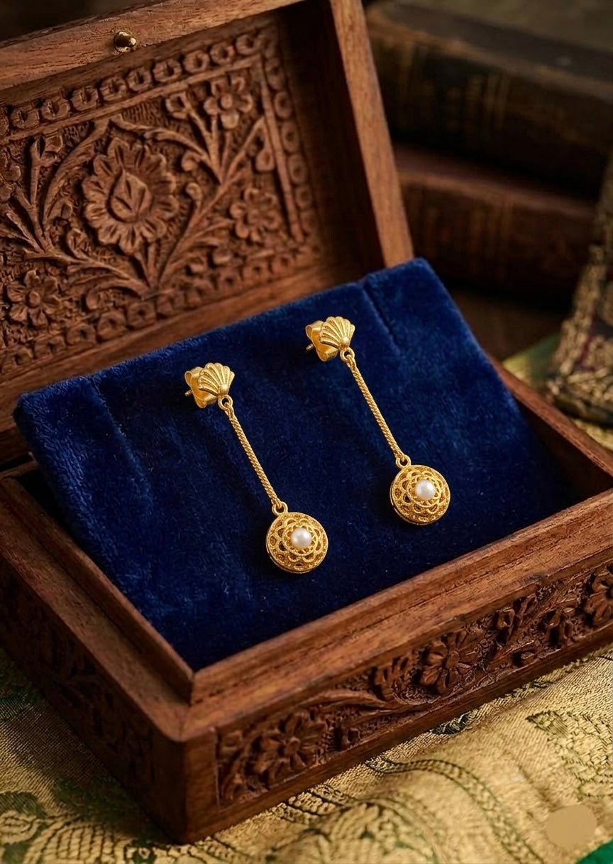Pearl Filigree Drops