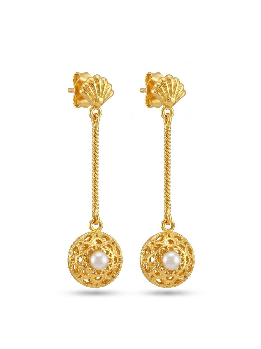 Pearl Filigree Drops