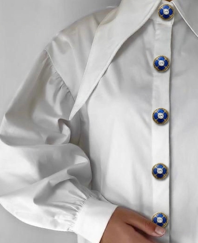 Nayra 925 Silver- Shirt Button