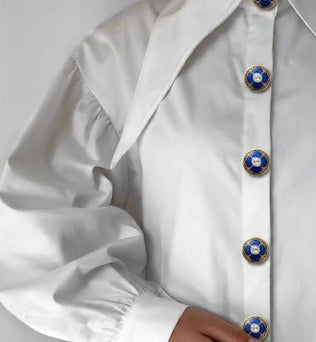 Nayra 925 Silver- Shirt Button