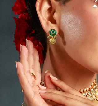 Noor-Emerald Jhumki