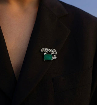 Leopardé 925 Silver Brooch