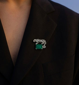 Leopardé 925 Silver Brooch