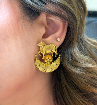 Temple Cow Earrings