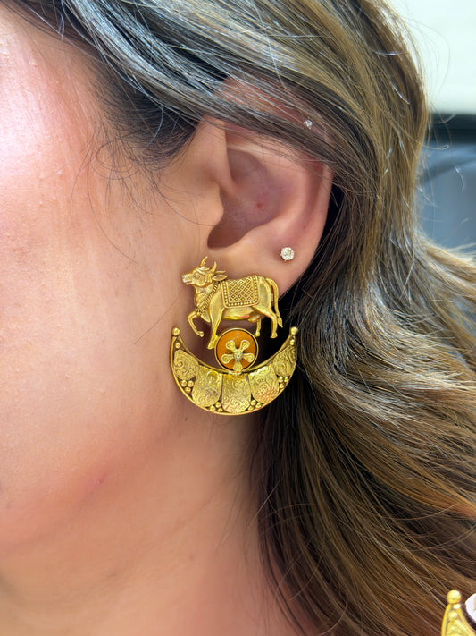 Temple Cow Earrings