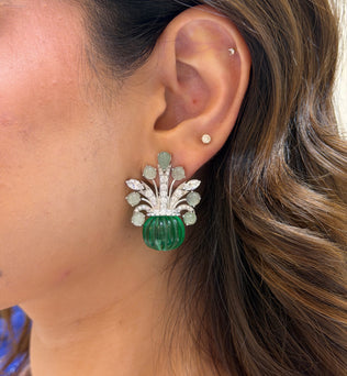 Emerald Essence Earrings