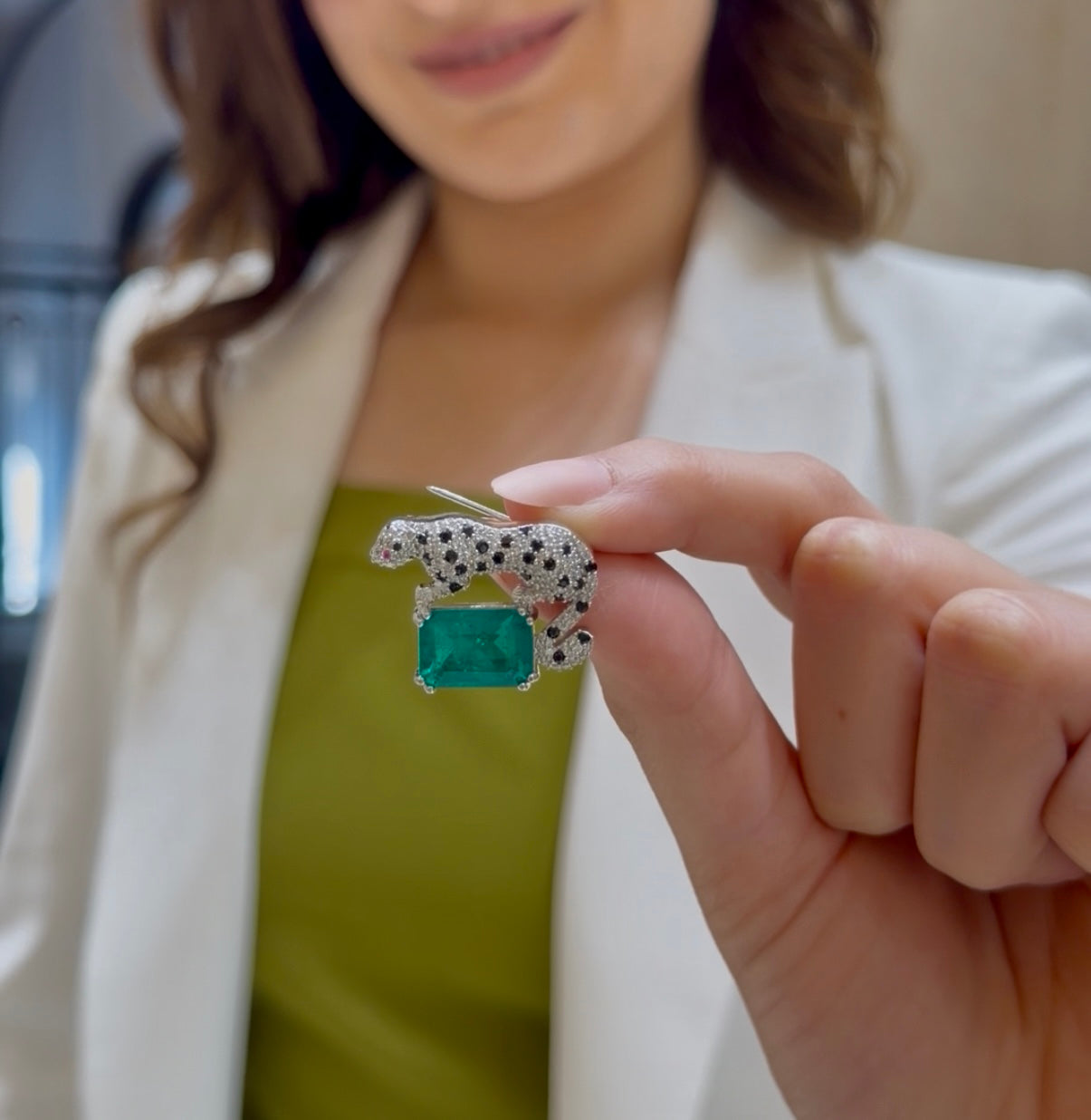 Leopardé 925 Silver Brooch