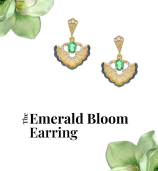 The Emerald Bloom Earrings