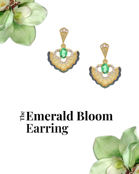 The Emerald Bloom Earrings