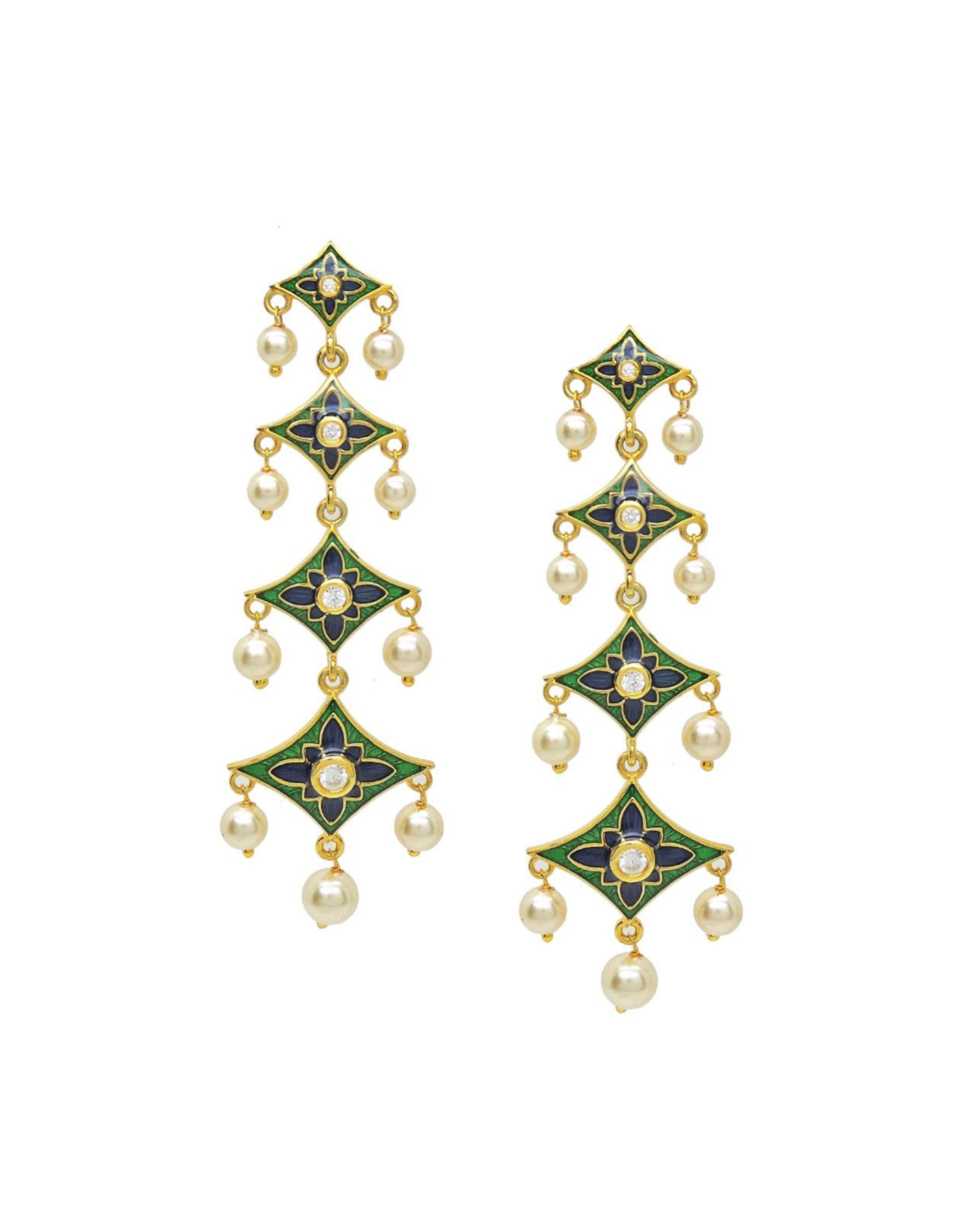 The Aqua Elan Earrings