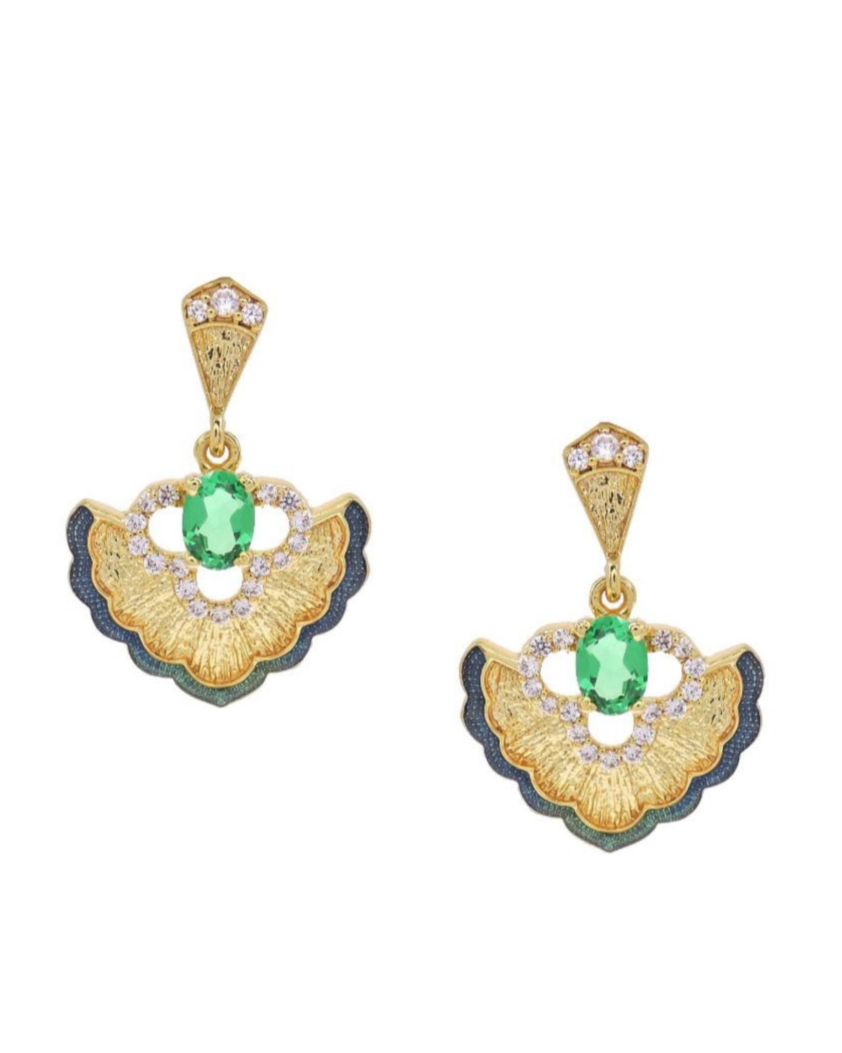 The Emerald Bloom Earrings