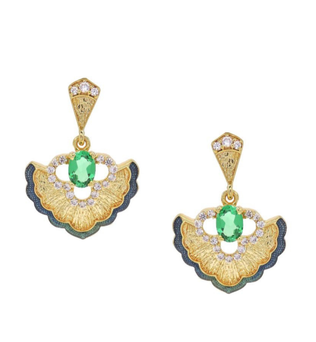 The Emerald Bloom Earrings