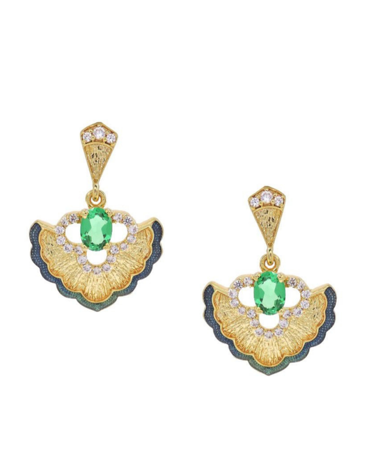 The Emerald Bloom Earrings