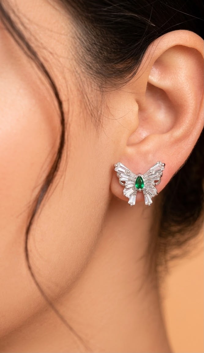 Verdant Butterfly Earring