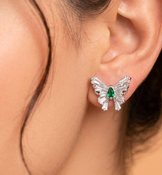 Verdant Butterfly Earring