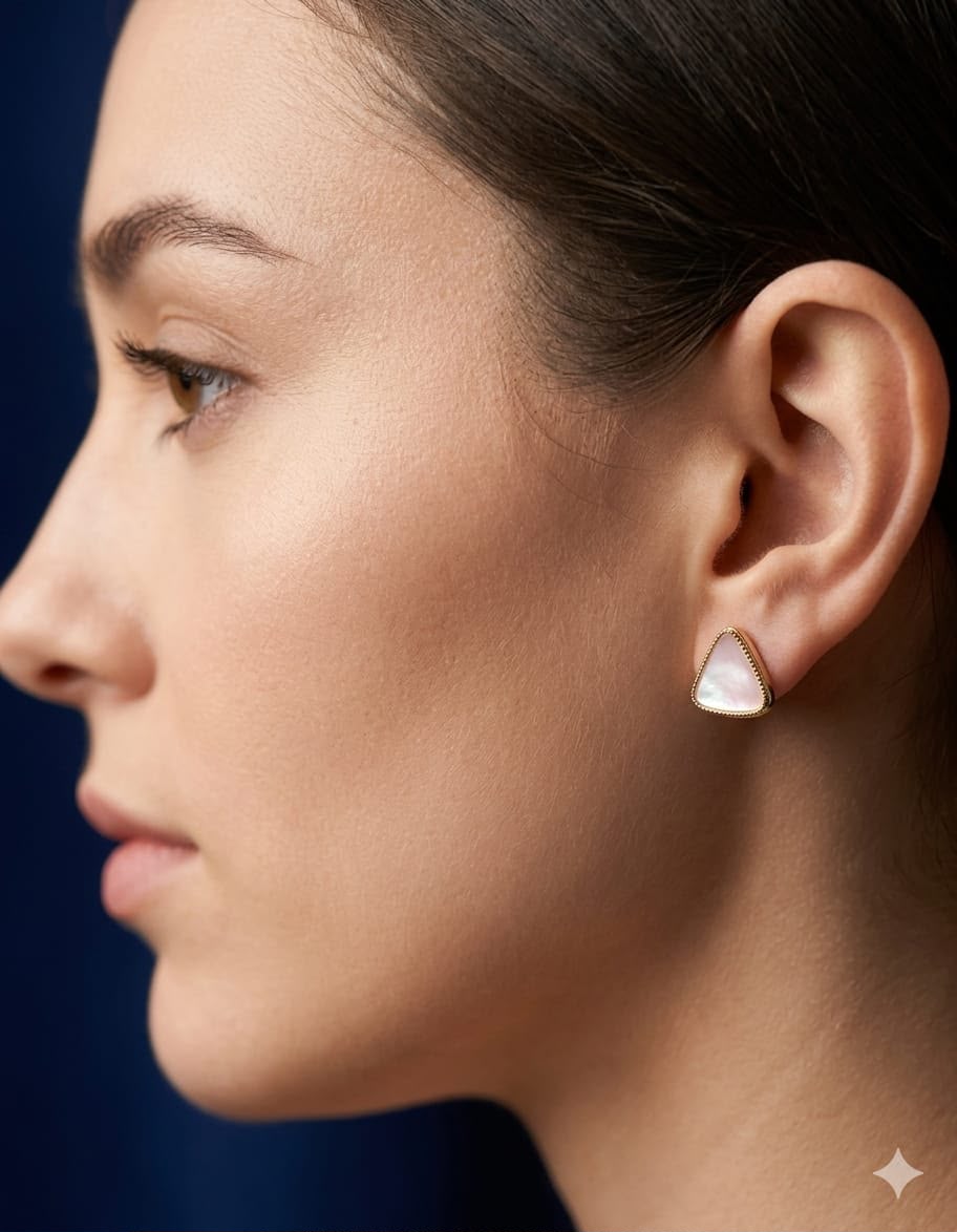 Pearlescent earring