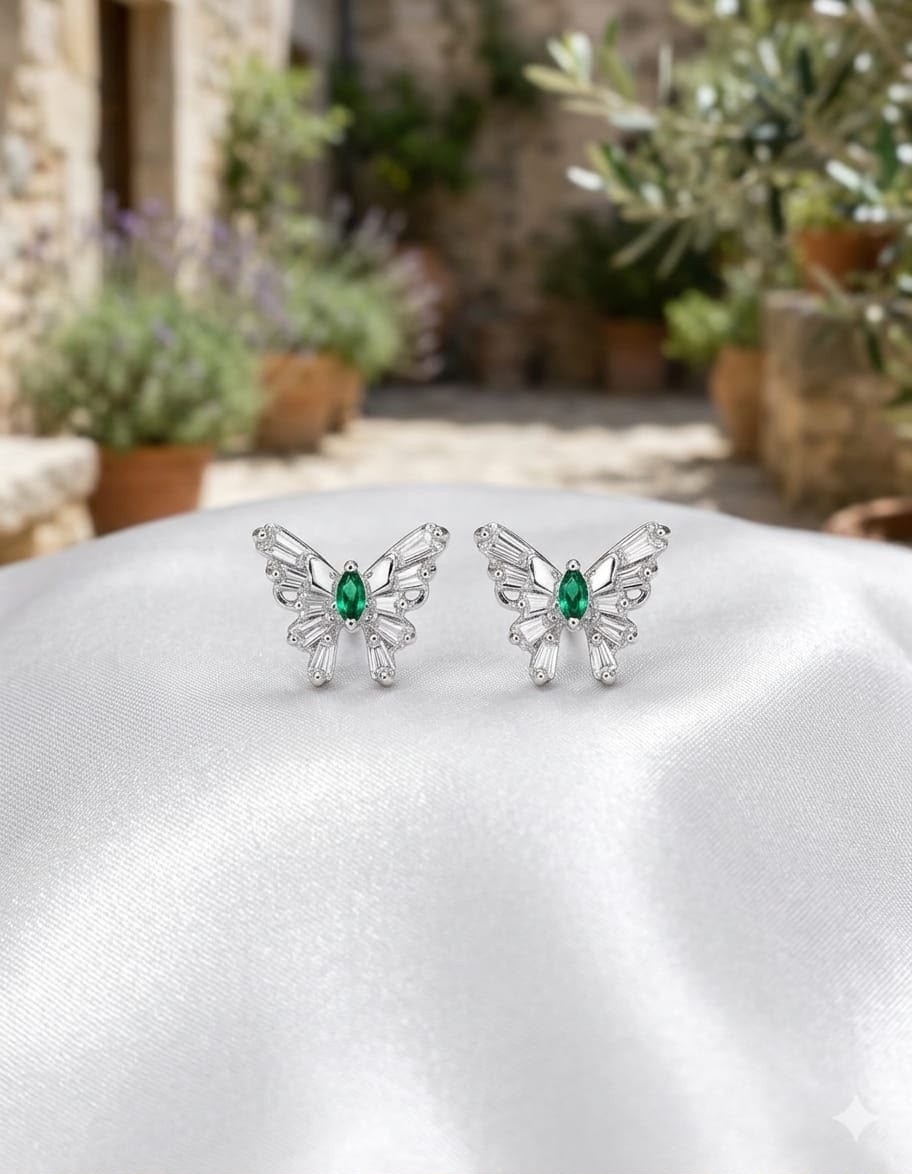 Verdant Butterfly Earring
