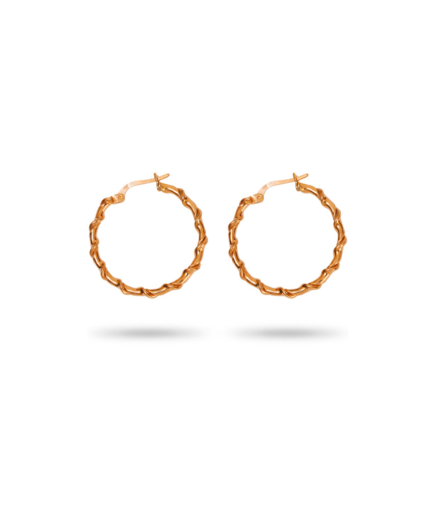 Ela Twisted Hoops