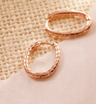 Oval Shine Hoops