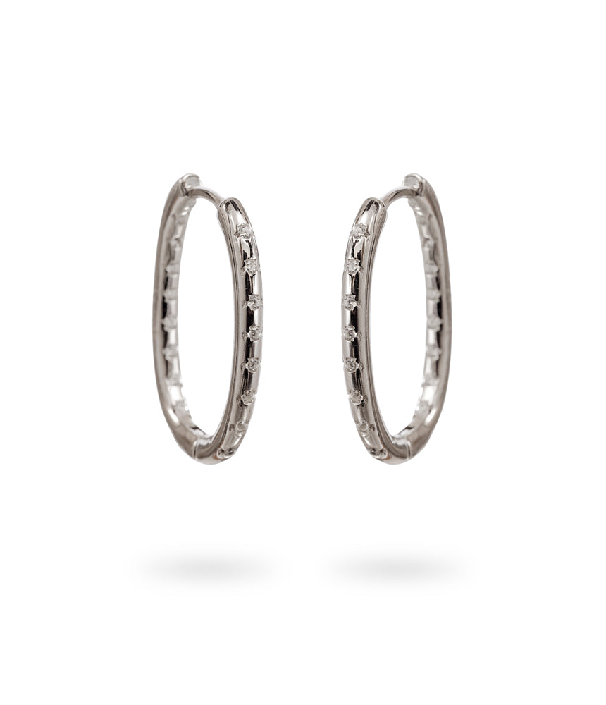 Oval Shine Hoops