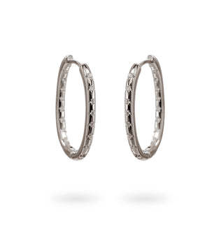 Oval Shine Hoops