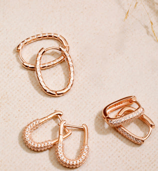 Oval Shine Hoops