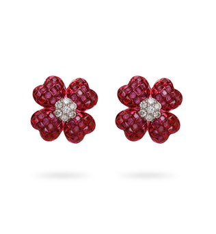 Enchanté Fushia Studs