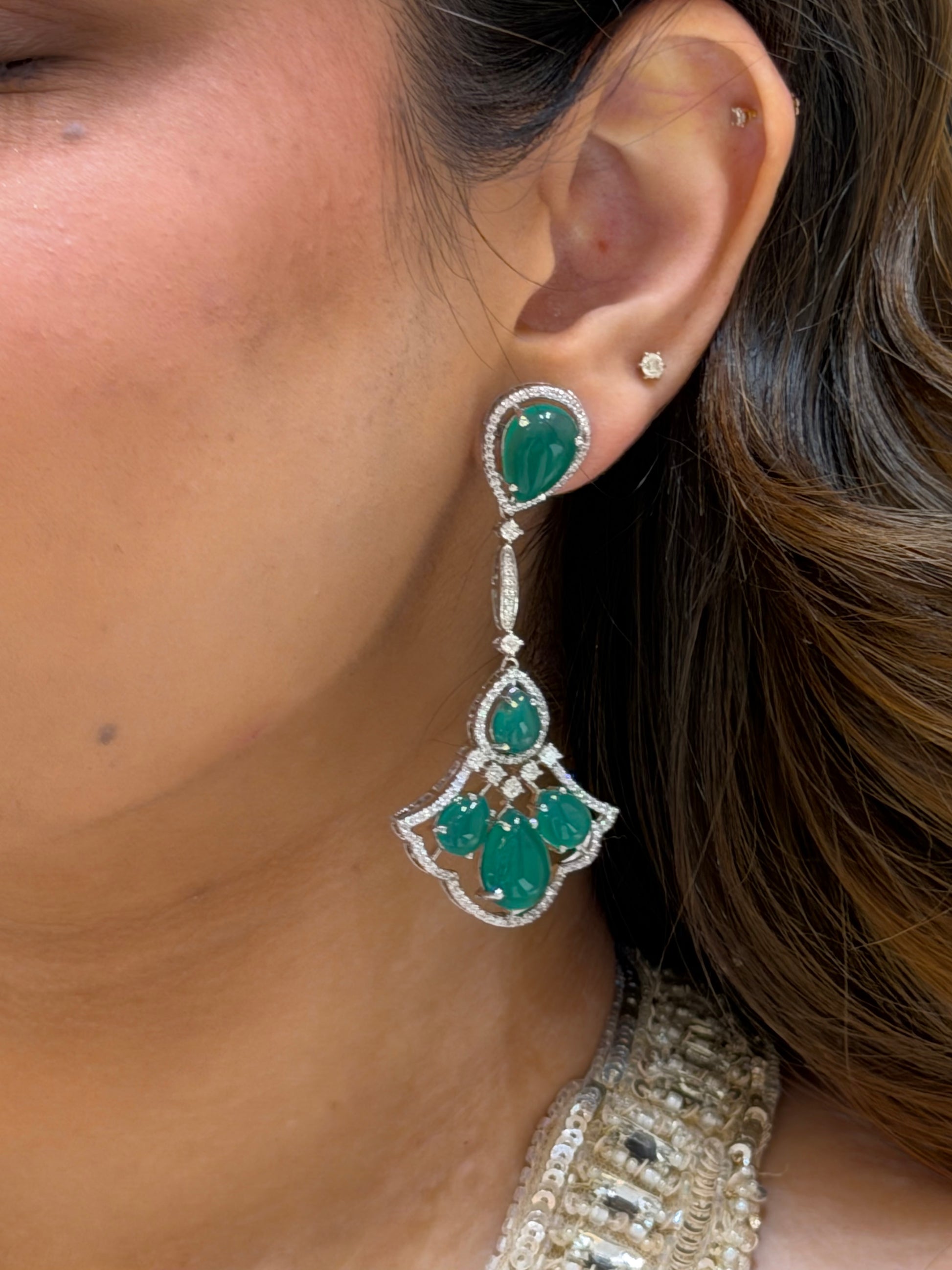 Jade Meadow Danglers